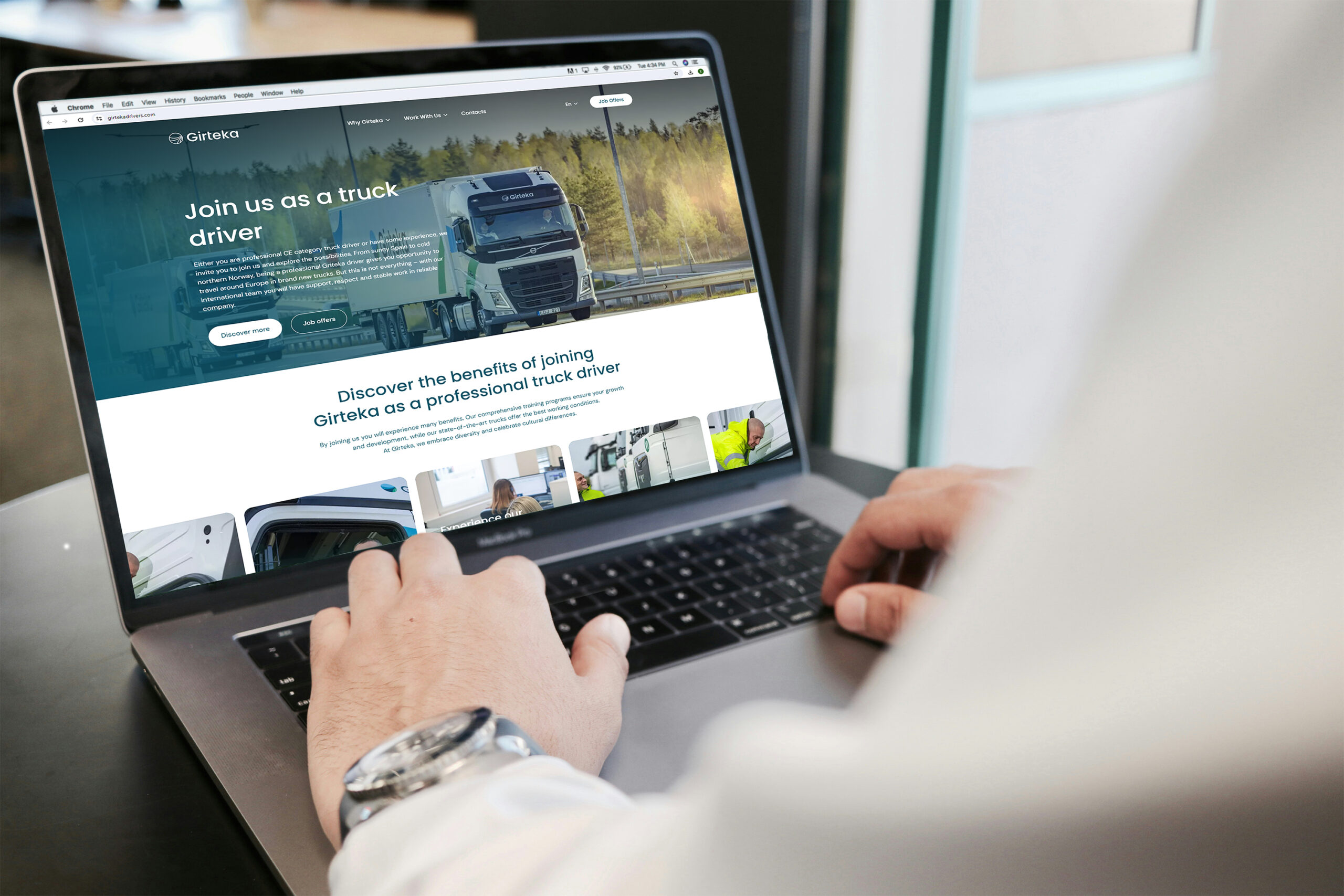 dedicated website for drivers
